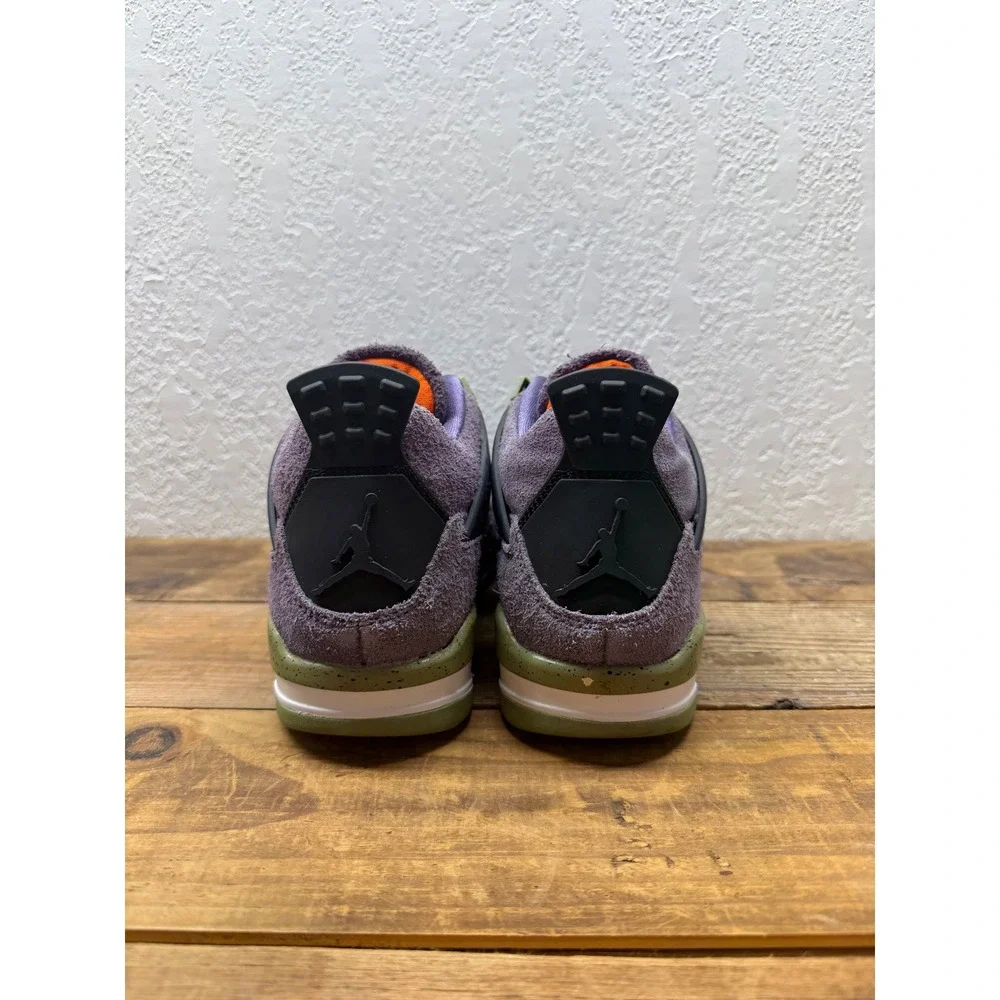 Jordan 4 Retro Canyon Purple Suede Sneakers Mens AQ9129-500